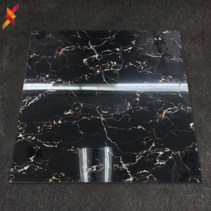 Nœud de sol en marbre <span class=keywords><strong>noir</strong></span> <span class=keywords><strong>et</strong></span> doré, 10 pièces, 80x80cm, motif granit, pour salle de bain, antidérapant - Product Image 3