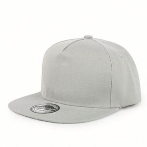Gorra Plana de Cinco Paneles con Visera Plana, Estilo Hip-Hop, Color Sólido, con Logotipo Personalizado para Hombre - Product Image 1