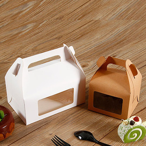 Custom Biodegradable Personalized Transparent Packaging Dessert Birthday Cake Carton with Window - Product Image 3