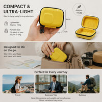 Kotak Perjalanan Kamera Aksi Tahan Air EVA Khusus untuk GoPro Hero 13, DJI Action 5 Pro, Insta360 Ace Pro 2, Organizer Anti Guncangan