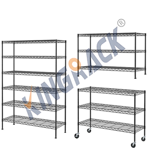 Thương mại thép bền lưới kệ đơn vị 42x14x60 dây Giá hệ thống với lớp phủ chống gỉ và điều chỉnh kim loại kệ - Product Image 4