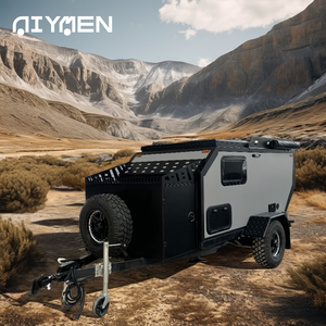 Mini Remorque Cuisine de Luxe Tout-Terrain 4x4 avec Suspension Indépendante et Étanche pour <span class=keywords><strong>Camping</strong></span> Extérieur et Voyage en Caravane – Soldes - Product Image 2