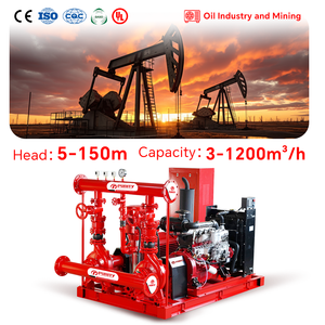 ระบบปั๊มน้ำดับเพลิงฉุกเฉิน NFPA 20 500 GPM วัสดุเหล็ก - Product Image 1