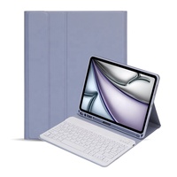 Stoßfeste Kombi-Lederhülle mit Tastatur und Schlaf/Aufwach-Funktion, Wärmeableitende TPU-Rückabdeckung für iPad 2022 10.9 & iPad Air 2025