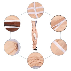 Nuevo Traje de Apicultura de Poliéster Pomelo, Ventilado, de Cuerpo Completo, con Guantes Protectores y Velo, Equipo para Apicultura y Cría de Animales - Product Image 4