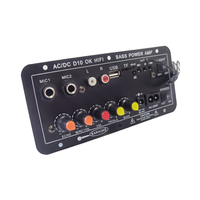 Yüksek AC 220V dijital BT Mini ev ses Subwoofer amplifikatör kurulu bir mikrofon Karaoke 12V/24V amplifikatörler kablosuz