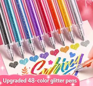 <span class=keywords><strong>Penne</strong></span> Gel Glitterate con Inchiostro Scintillante, Punta 1.0mm, Linea Spessa, Cancellabili, per Journaling e Regalo - Product Image 4