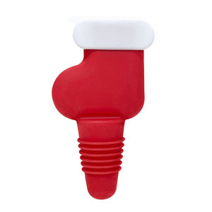 Tapón de Botella de <span class=keywords><strong>Vino</strong></span> de Silicona Creativo, Moderno y Minimalista con Diseño de <span class=keywords><strong>Caperucita</strong></span> <span class=keywords><strong>Roja</strong></span> Navideña, Regalo Navideño - Product Image 6