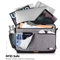 Sac à bandoulière pour ordinateur portable de voyage de 15,6 pouces, sacoche pour tablette, sac de messager pour voyage d'affaires, sac pour ordinateur portable personnalisé, vente en gros