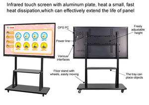หน้าจอแสดงผลอินฟราเรด LCD แบบพกพาสำหรับการประชุมทางการศึกษา Oem Education Conference Tv Smart Board Whiteboard รุ่น Sk-70gb - Product Image 5