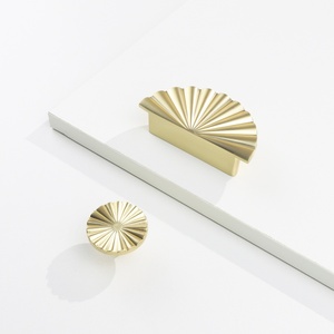 European Semi-circular Zinc Alloy Handle Upper Cabinet <strong>Door</strong> Handle Drawer Cabinet Wardrobe <strong>Door</strong> Fan-shaped <strong>Knobs</strong> - Product Image 6