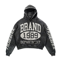 Set Hoodie dan Celana Sweatpants Pria Berkualitas Tinggi, Bahan Fleece Tebal, Model Streetwear, Potongan Crop Flare, Sablon dan Bordir, Warna Solid