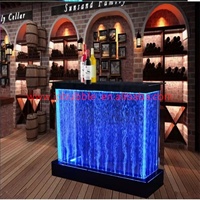 Fonction d'eau personnalisée en tant que table de comptoir de réception LED avec télécommande