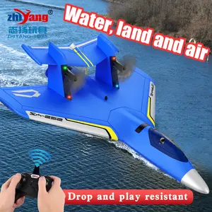 Wholesale Inventory 2.4Ghz Aircraft Glider RC Airplane ZY-525 Amphibious Light Remote Control Aircraft Plane
