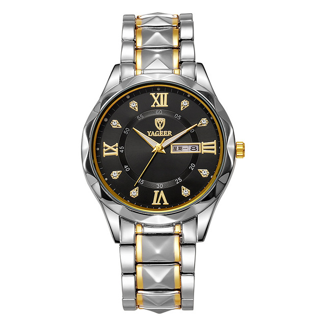 Wholesale Luxury Fashion Watch Men Men Waterproof Week Date Sport Stainless Steel Quartz Watch Wristwatch Clock Reloj Masculino