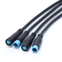 Connecteur de câble circulaire femelle mâle étanche IP65 en cuivre M8/M12, options 2 broches, 17 broches, 3 broches, 4 broches, 5 broches, 8 broches, 12 broches, pour vélo électrique
