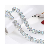 Perles de cristal facettées en forme de pneu 3/4/6/8mm, perles de verre rondelles pour la fabrication de bijoux et colliers - Prix usine 2025
