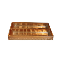 Boîtes d'emballage en plastique JY-D3022, rectangulaires, en plastique, à trois compartiments pour contenants alimentaires, boîte à gâteaux et emballage