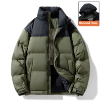 2025 nouveau personnalisé hommes hiver doudoune blanc duvet de canard rempli chaud doudoune pour vêtements par temps froid