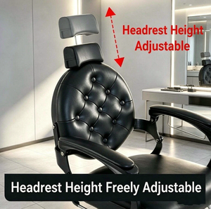 Sillón de Barbería de Estilo Europeo Vintage, Sillón de Barbería Hidráulico Reclinable para Corte de Cabello, Afeitado y Estilismo Masculino - Product Image 5