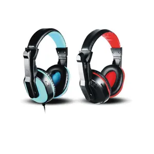 Earphone Peredam Kebisingan Premium, Headset Laptop Desktop Olahraga Headset Gaming Stereo dengan Mikrofon