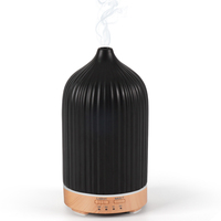 Diffuseur d'huiles essentielles portable personnalisé, ultrasonique, alimenté par USB, éclairage LED écologique, en céramique, grande capacité, pour la maison et l'hôtel