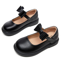 Nouvelles chaussures de princesse pour filles, style Mary Jane en cuir PU, fermeture à boucle et à crochets, pour toutes les saisons