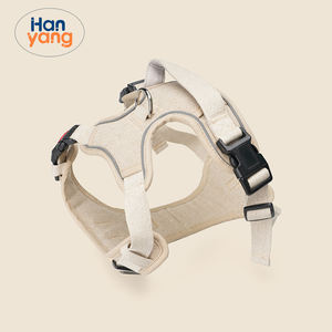 HanYang OEM personalizado respetuoso con el medio ambiente de cáñamo natural para mascotas perro arnés Collar y correa conjuntos con bolsa para caca de perro titular - Product Image 4