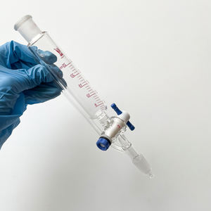 Corong Tetes Penyeimbang Tekanan Bergraduasi dari Kaca Borosilikat Tahan Bahan Kimia dengan Stopcock PTFE - Product Image 4