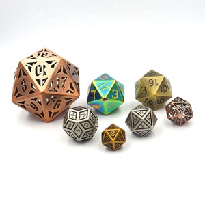 Fabricant-Direct personnalisé <span class=keywords><strong>20</strong></span>-Face grand jeu de <span class=keywords><strong>dés</strong></span> en métal polyédrique solide D6 D20 <span class=keywords><strong>dés</strong></span> de jeu pour les numéros - Product Image 6