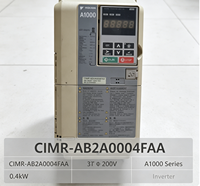 Variateur de fréquence triphasé Yaskawa CIMR-AB2A0004FAA 0,4 kW 220 V à contrôle vectoriel IP20, inverseur VFD avec indice de protection HD 150 % pour moteur en surcharge, certifié CE