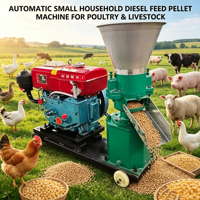Meilleur prix pour une machine à fabriquer des granulés d'aliments pour animaux à petite échelle, granulateur d'aliments pour animaux domestiques pour la ferme, le bétail et la volaille