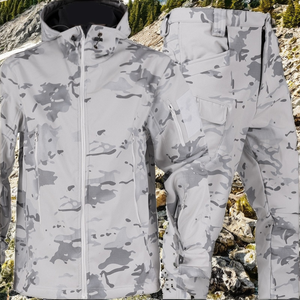 Traje táctico formal de camuflaje para hombre, con cremallera en las axilas, tejido de nailon de punto grueso y resistente al desgaste - Product Image 2