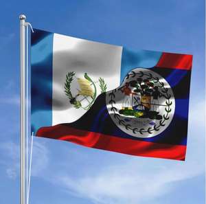 <span class=keywords><strong>Drapeau</strong></span> de la Belize avec l'écusson de la Belize <span class=keywords><strong>sur</strong></span> un fond bleu, 3x5 pieds, 100% polyester 100D, résistant aux UV - Product Image 4