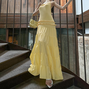 Dropship đại lý Boutique 2025 thời trang backless maxi không tay của phụ nữ Dresses - Product Image 3