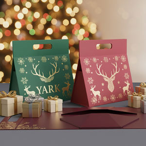 Boîte cadeau magnétique rigide personnalisée avec poignée, boîte magnétique pliable de luxe à la vente - Product Image 2