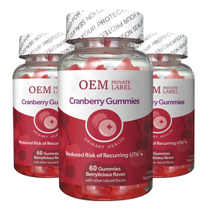 Gomitas de Arándano Enriquecidas con Vitamina C, Suplemento Dietético para el Apoyo de la Salud Urinaria para Mujeres - Product Image 2