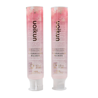 Vente en gros impression personnalisée LOGO Tube en PE transparent impression offset 10ml-300ml Tube d'emballage de dentifrice extrudé vide