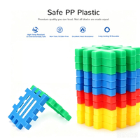 Jouet de construction numérique éducatif créatif en plastique pour enfants de 5 à 7 ans, briques carrées emboîtables DIY, ensemble de construction