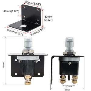 Interrupteur de coupure de courant, déconnexion de <span class=keywords><strong>batterie</strong></span>, en cuivre, 2 pôles, facile à installer pour les bateaux, les treuils, les voitures, les motos - Product Image 2