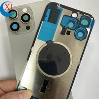 Couvercle en verre de batterie arrière de porte de boîtier en gros d'usine de qualité OEM pour iPhone 16 Plus 16 Pro Max avec plaque métallique magnétique