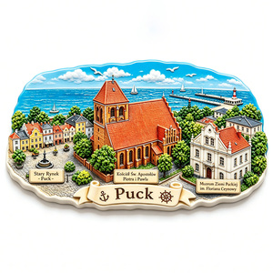 Vente en gros OEM ODM Aimant souvenir personnalisé paysage Pont en arc Montagne Lac Décoration souvenir de voyage - Product Image 3