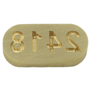 Set di Timbri Alfabetici <span class=keywords><strong>in</strong></span> Metallo e Gomma, Timbro Personalizzato per Logo su Pelle, per Uso Ufficio, Compatibile con Macchina per Timbri Standard - Product Image 1