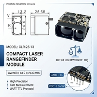 Module télémètre laser longue portée 1500m 905nm Classe 1 UART TTL pour la topographie par drone et l'automatisation industrielle