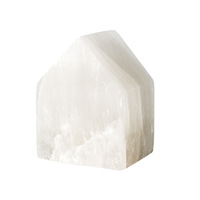 Lampe de table de Noël en gypse naturel écologique, polie à la main, translucide, en albâtre, lumière décorative, toucher réel, Feng Shui