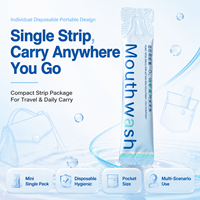 Paket Grosir Stick Mouthwash 10ml Sachet OEM Merek Kustom Perawatan Mulut Nafas Segar Ringan