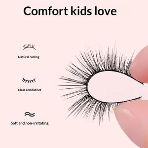 <span class=keywords><strong>Pestañas</strong></span> <span class=keywords><strong>Postizas</strong></span> para Maquillaje de Escenario, Actuación Infantil, Sin <span class=keywords><strong>Pegamento</strong></span>, Autoadhesivas, Reutilizables, de Pelo Sintético Natural para Mujer - Product Image 4