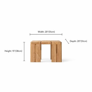 Mesa Auxiliar de Madera de Teca de Grado A, Estilo Tropical Minimalista, Ahorra Espacio, con Listones Expertamente Diseñados, para Exteriores, Ideal para Piscina y Balcón - Product Image 3