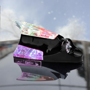 Автомобильная декоративная антенна, плавник акулы, ветроэнергетическая лампа, модификация, декоративные светильники без проводки, солнечные сигнальные огни - Product Image 4