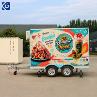 CAMPTRL Remorque alimentaire mobile sur mesure pour bubble tea, café, hot-dogs, chariot de vente, cuisine mobile, camion de restauration, norme américaine
